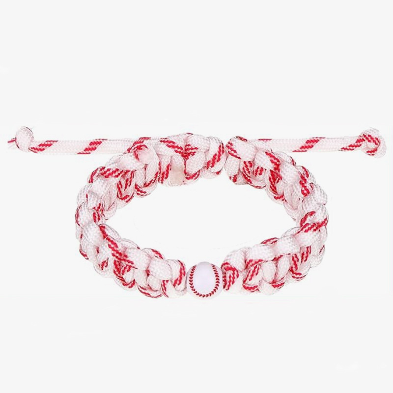 4:Baseball   red and white rope