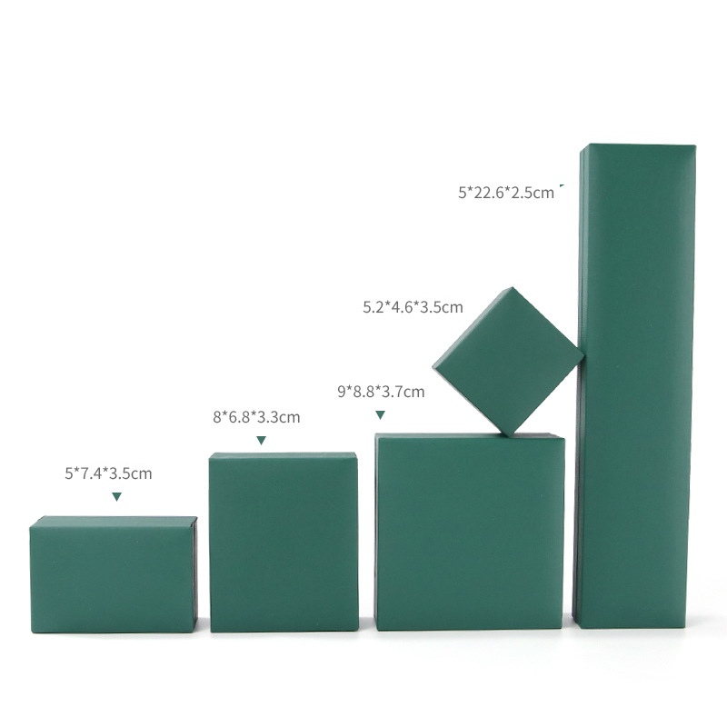 green couple ring box 5*7.4*3.5cm