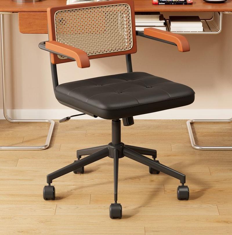 brown backrest   black soft table mat   black legs
