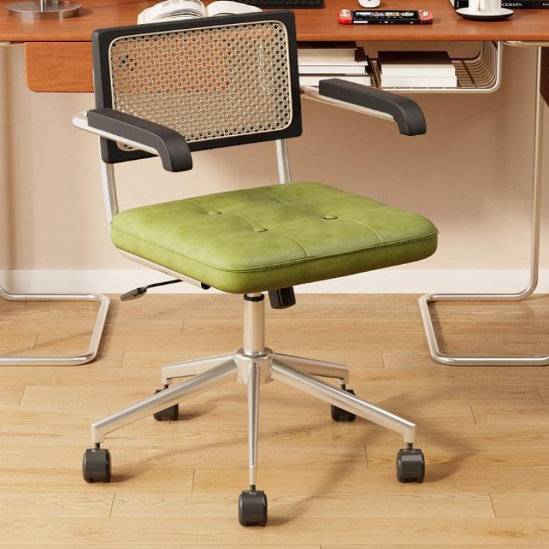 black backrest   green soft table mat   silver legs