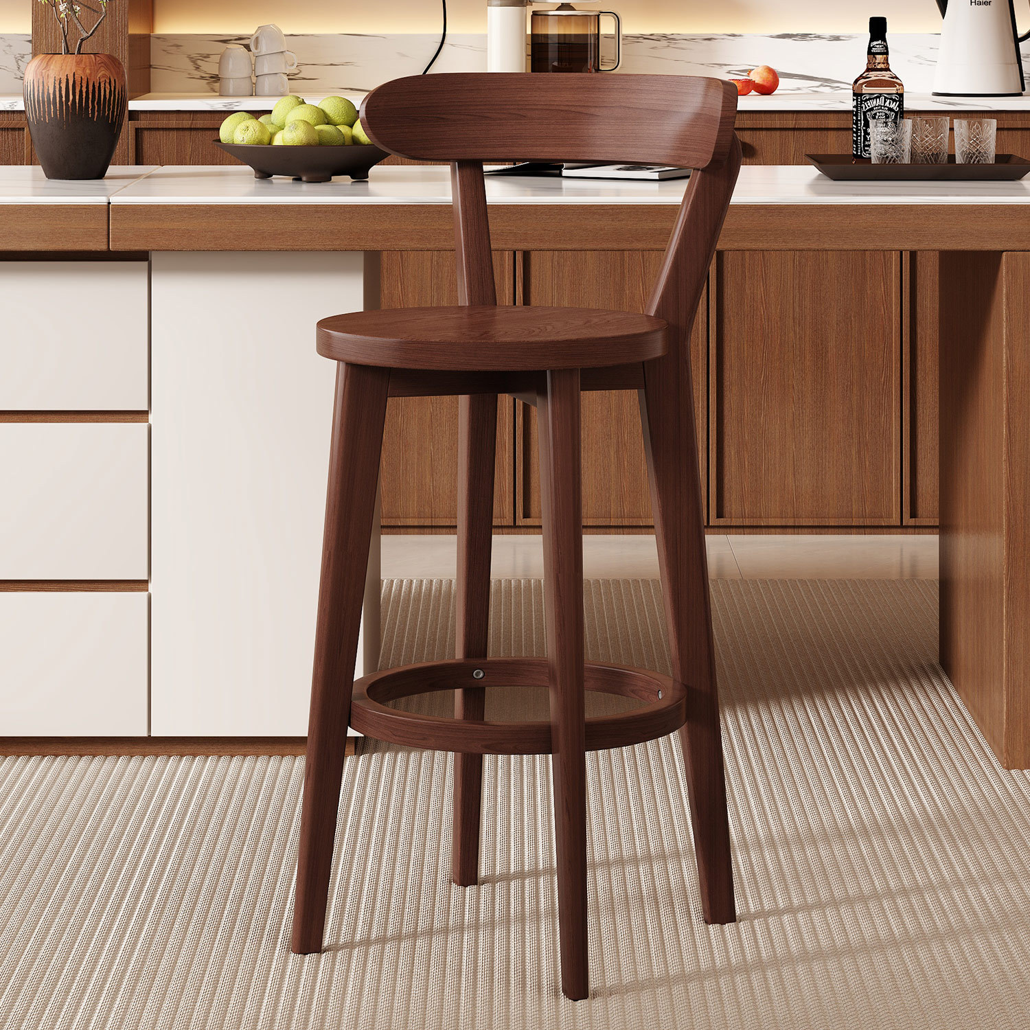 Brown wooden seat board