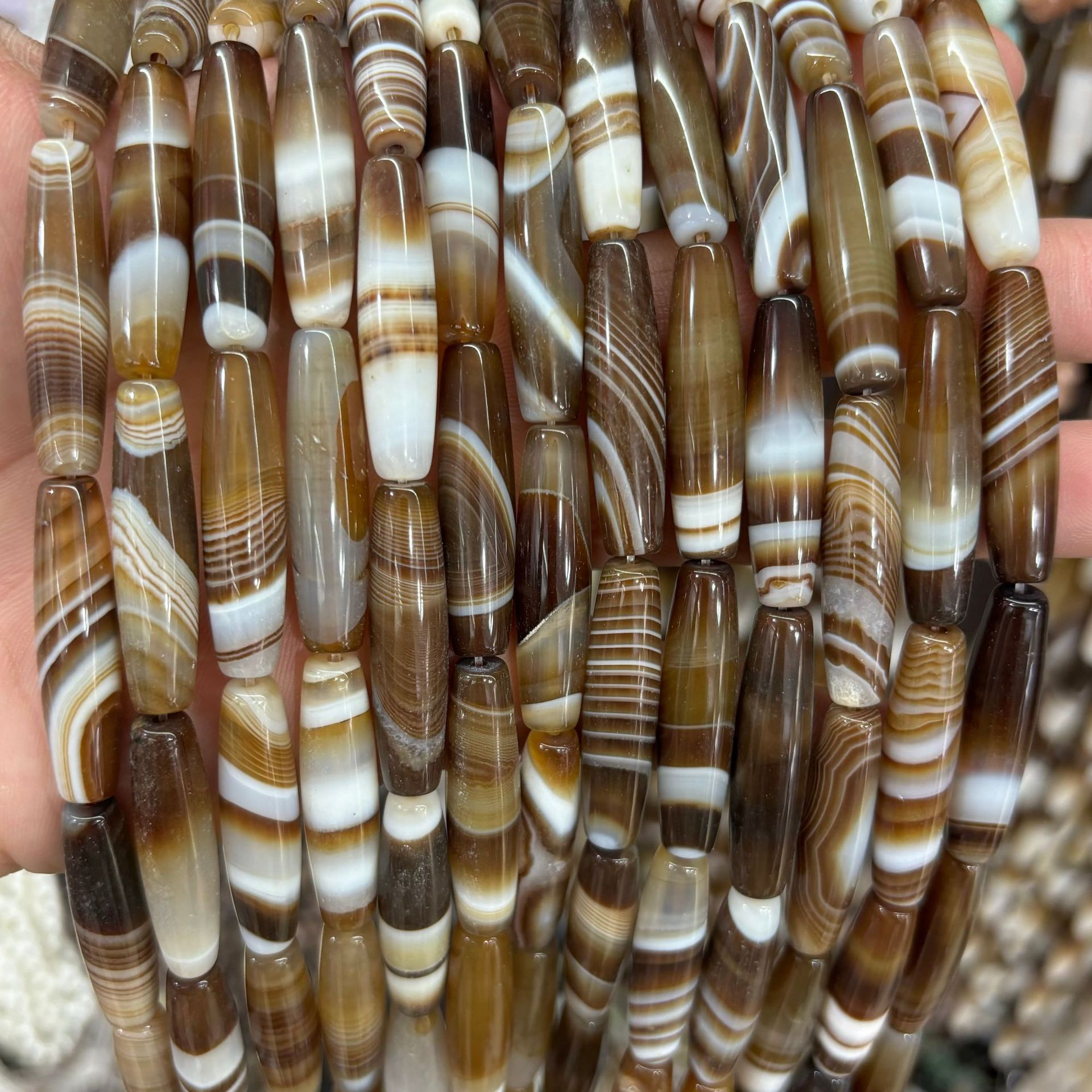 3:Coffee striped agate