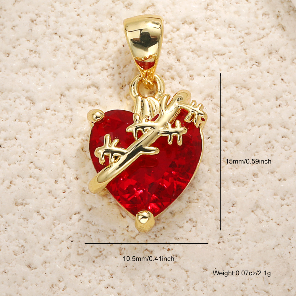 1:A1046 ruby ​​pendant (excluding chain)