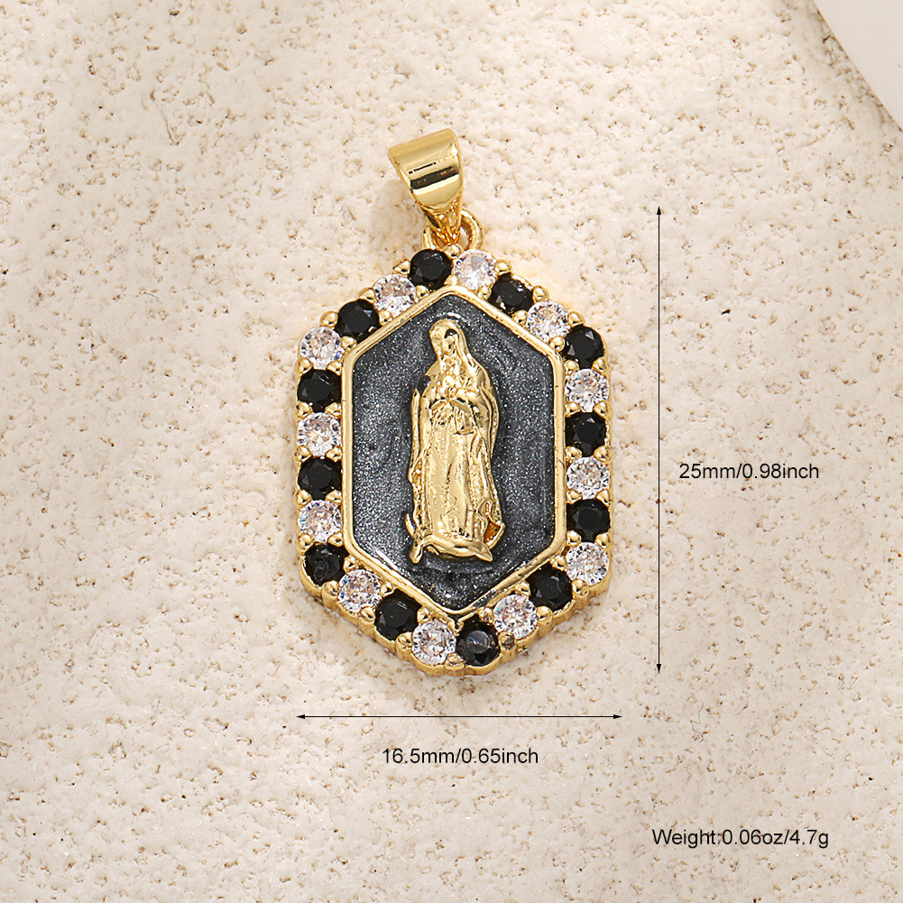 1:A1033 black zircon madonna