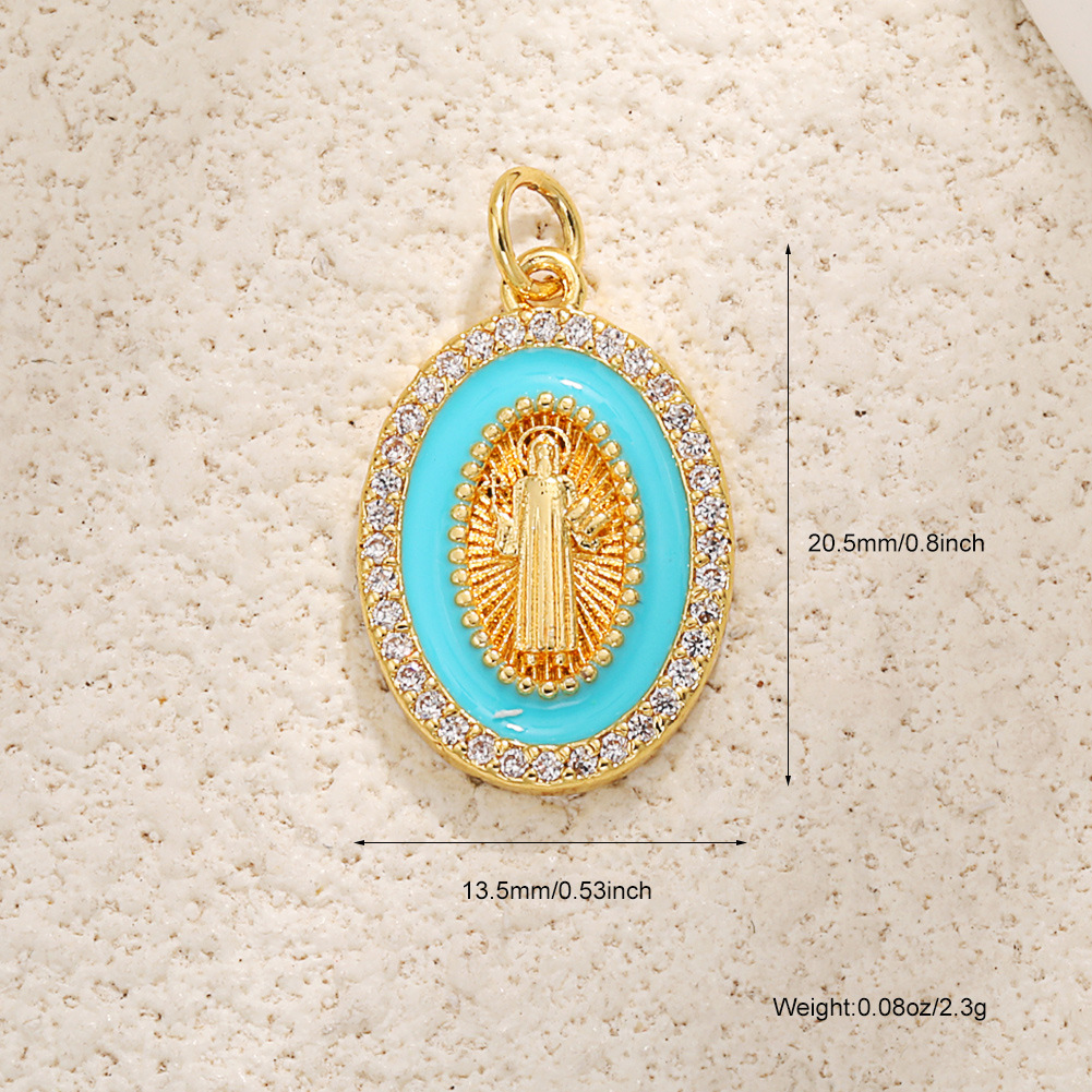 7:A1039 blue oval madonna