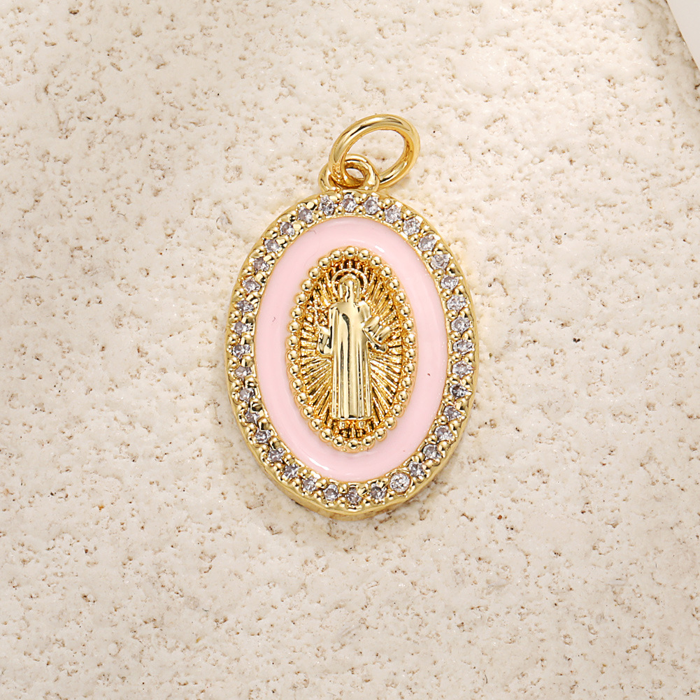9:A1041 pink oval madonna