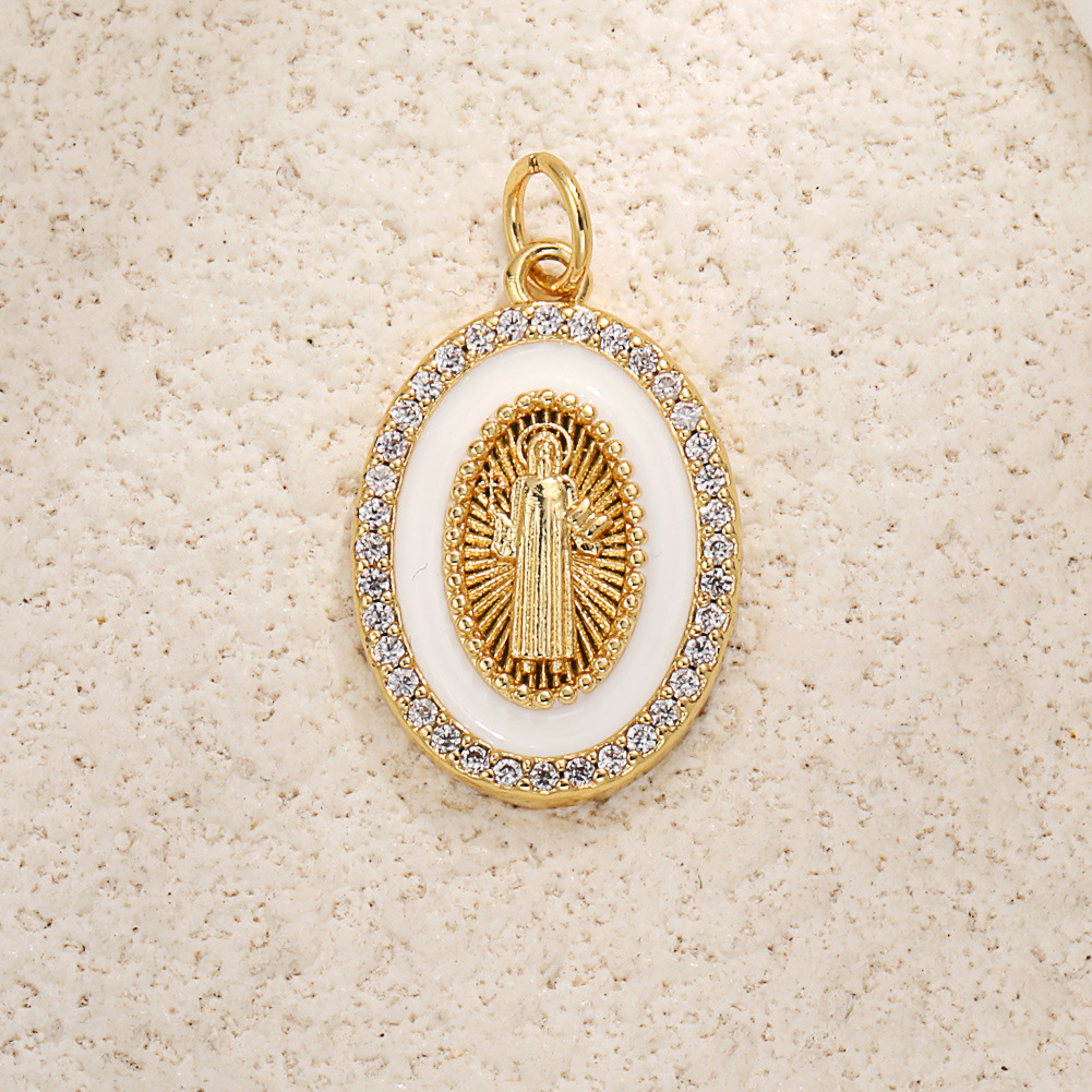 10:A1042 white oval madonna