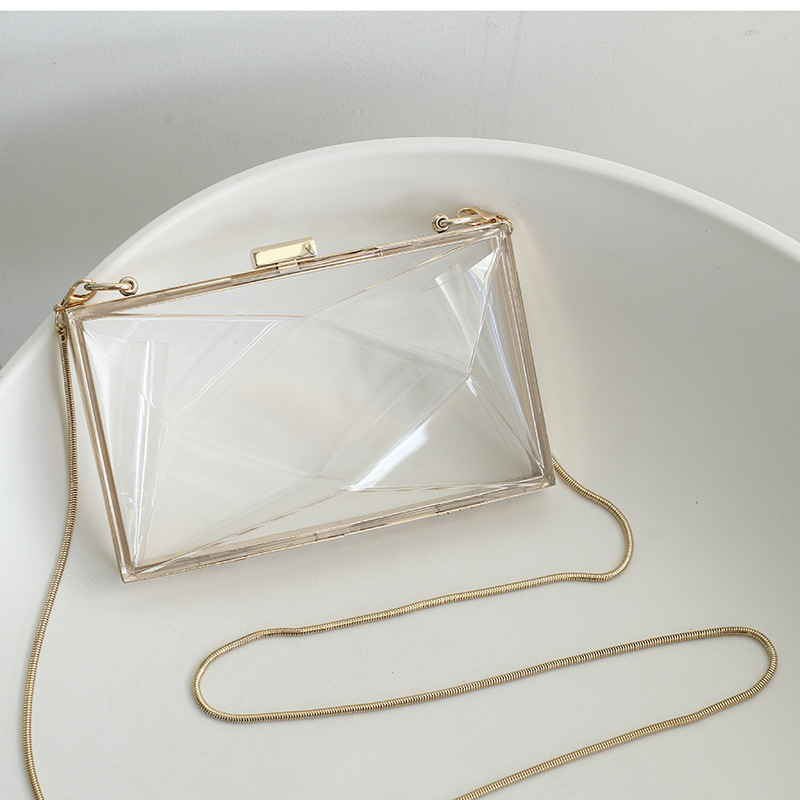 Geometric transparent   snake chain