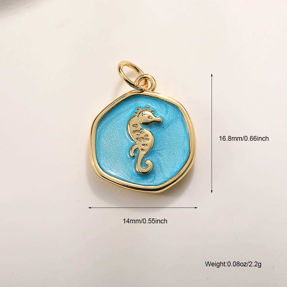 12:A797 blue dripping oil seahorse 2