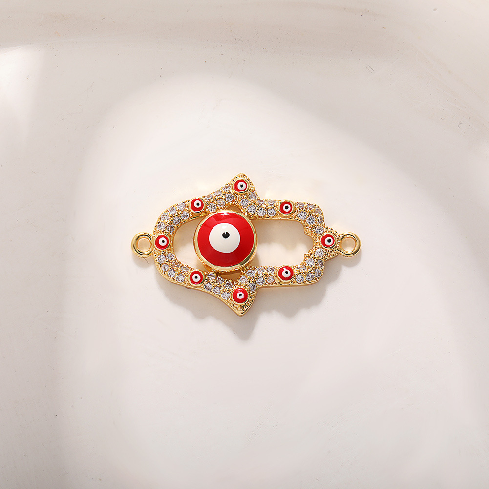 12:A552 red palm eye double hole