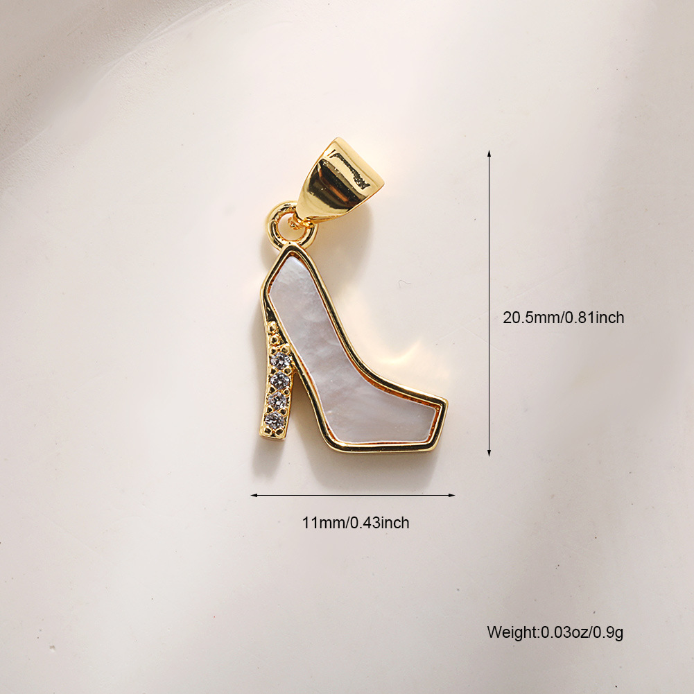 3:A699 high heels (natural white shell)