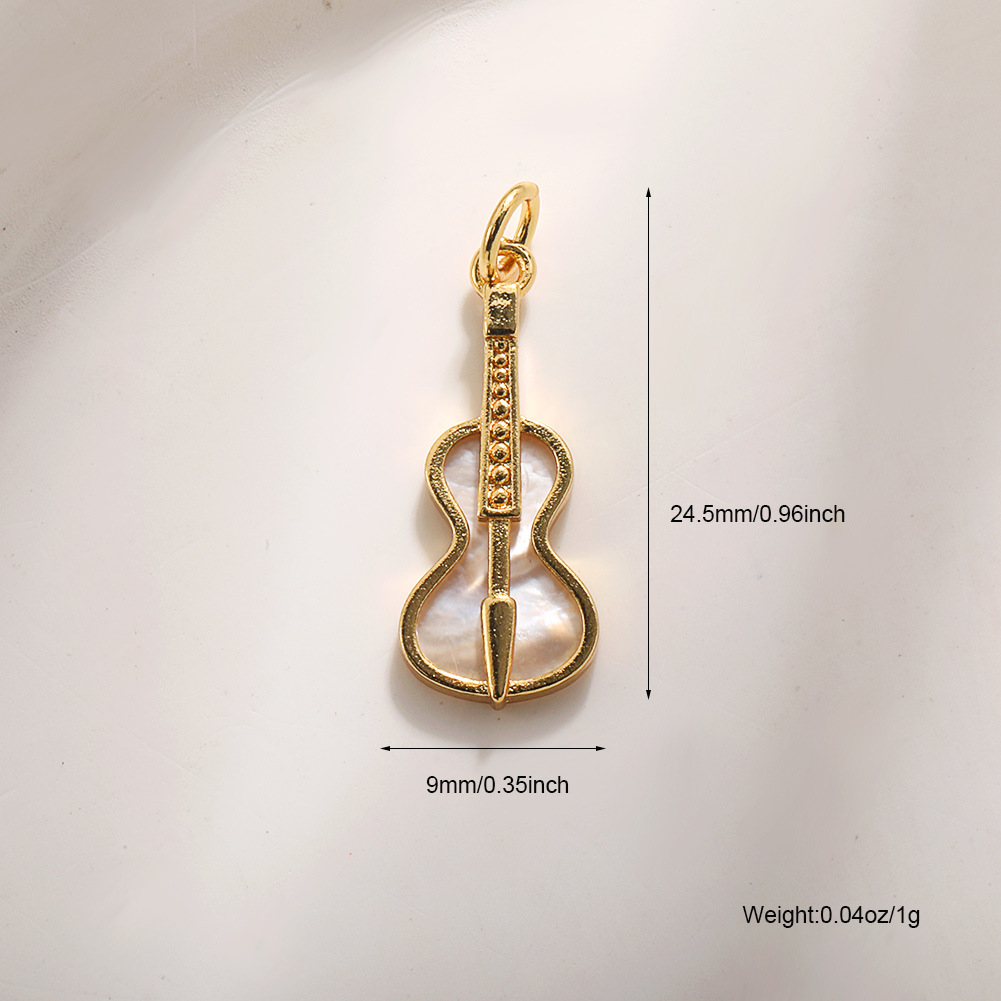 5:A701 glossy violin (natural white shell)