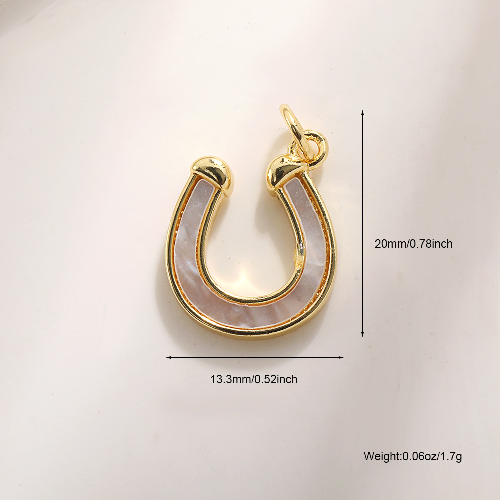 9:A705 horseshoe (natural white shell)