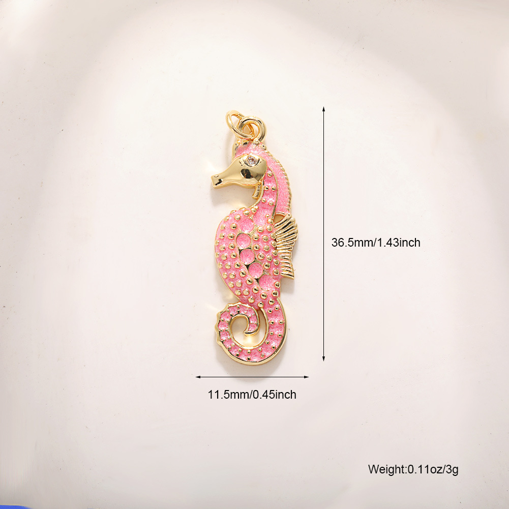 15:A586 pink seahorse