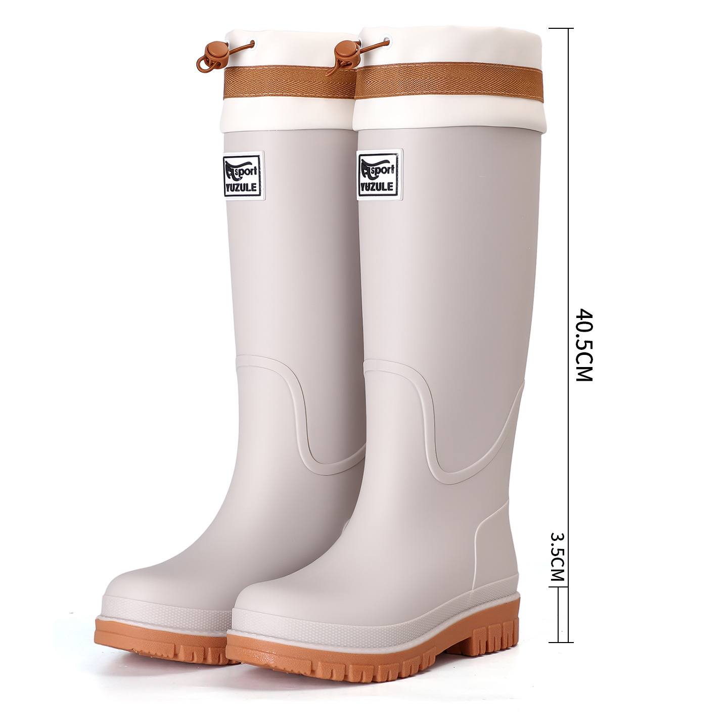 Beige with Drawstring