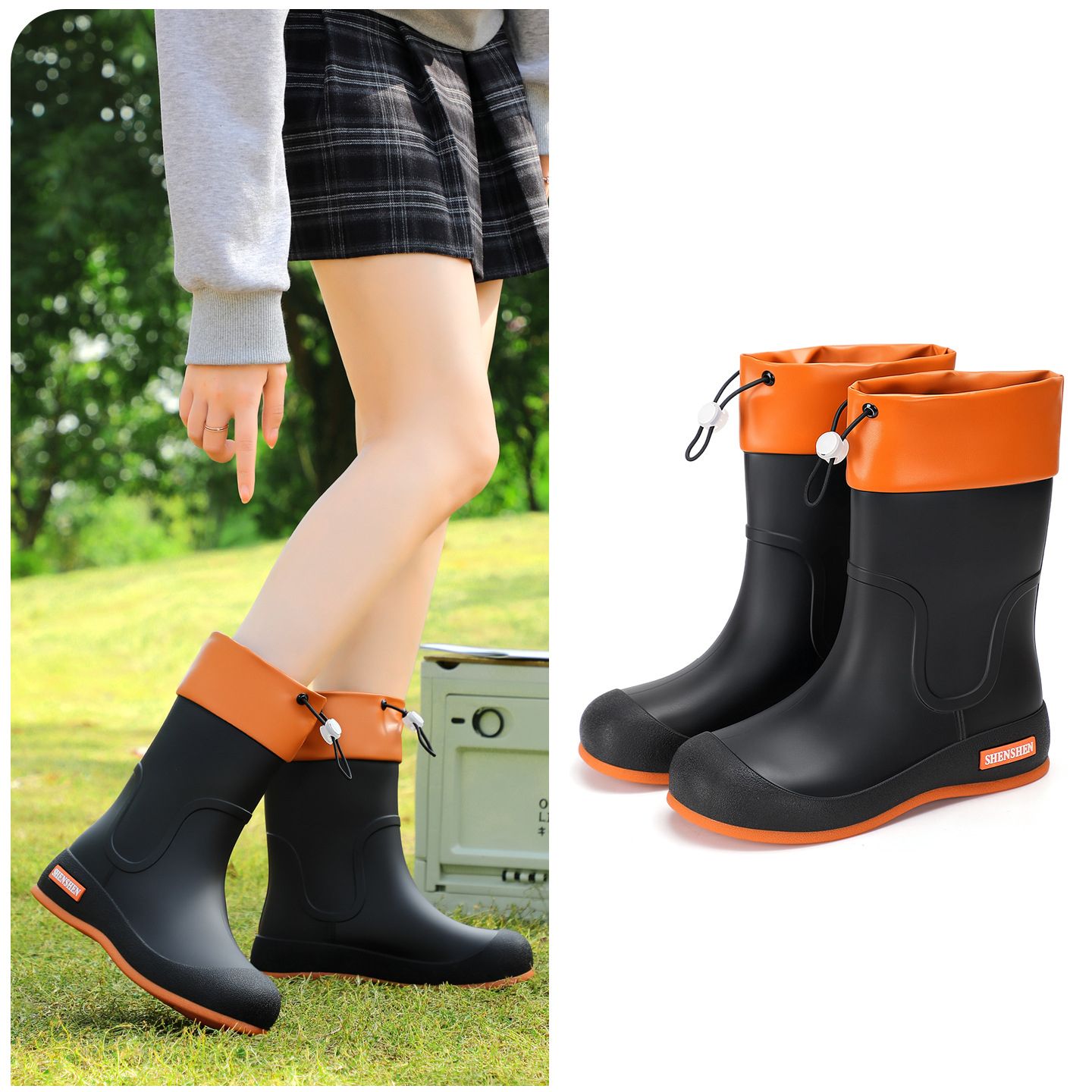 Black with Drawstring