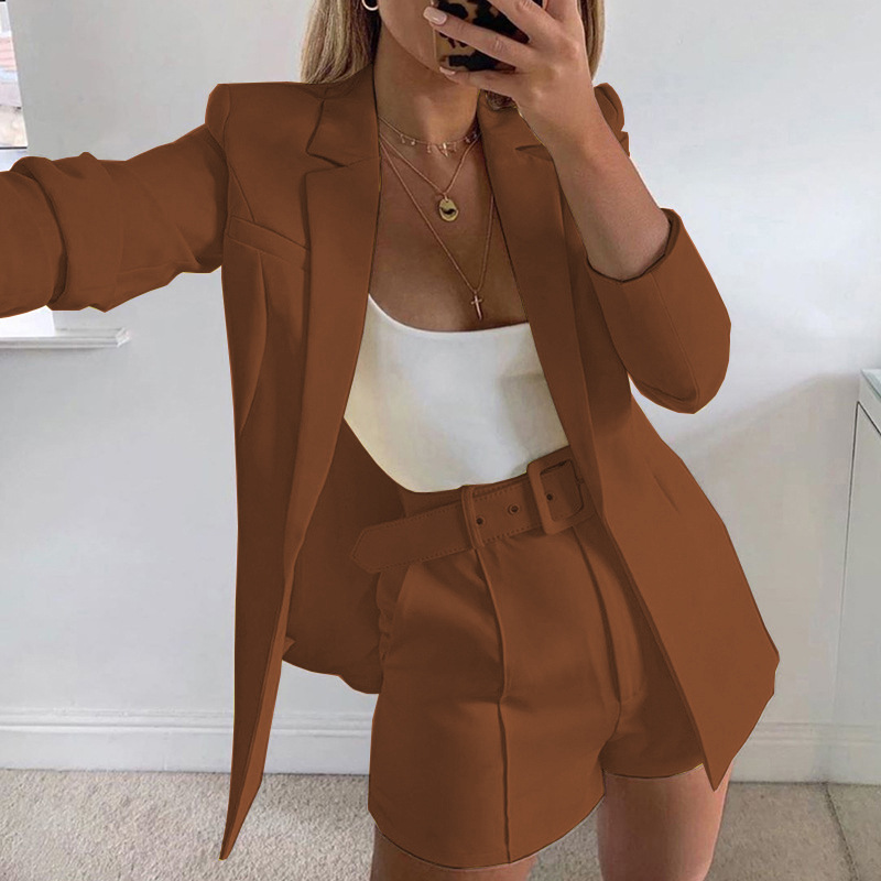Brown suit