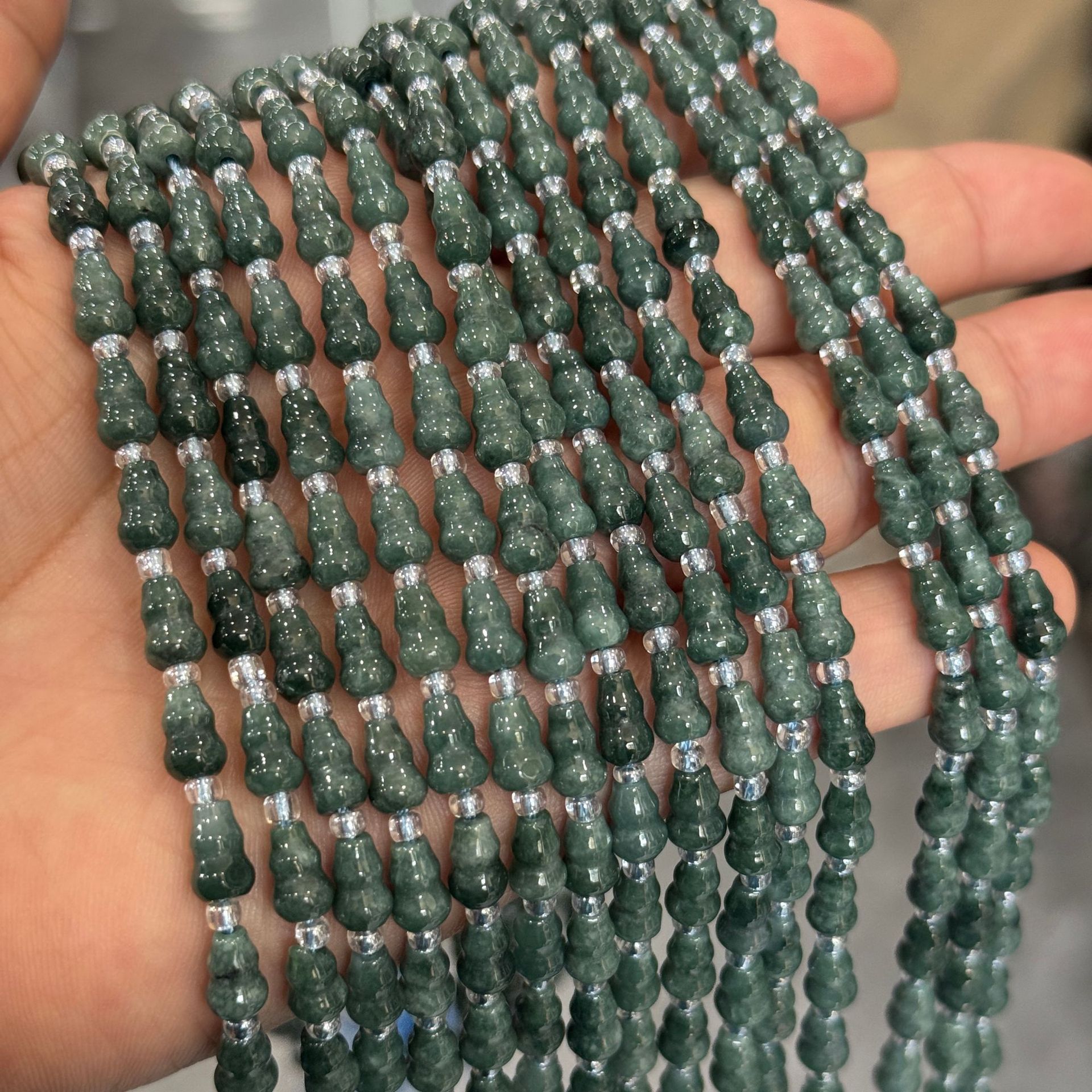 4:Dark jade gourd 5*7mm