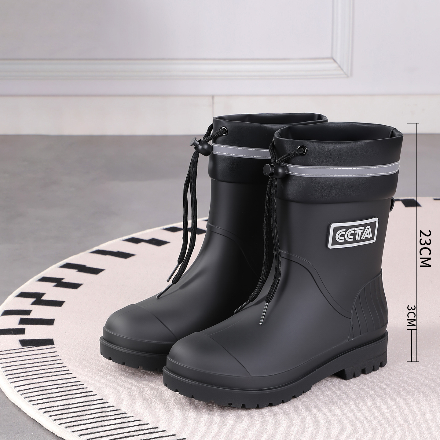 black with Drawstring