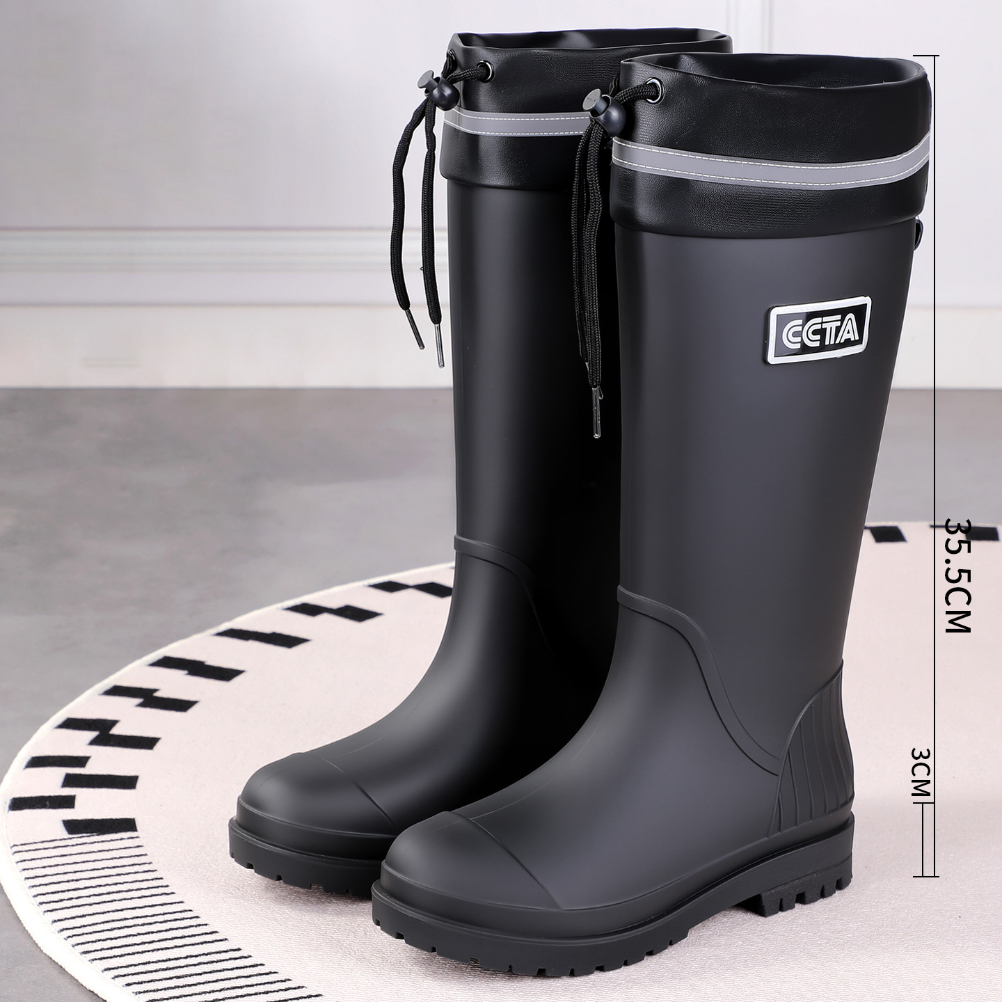 tall black with Drawstring