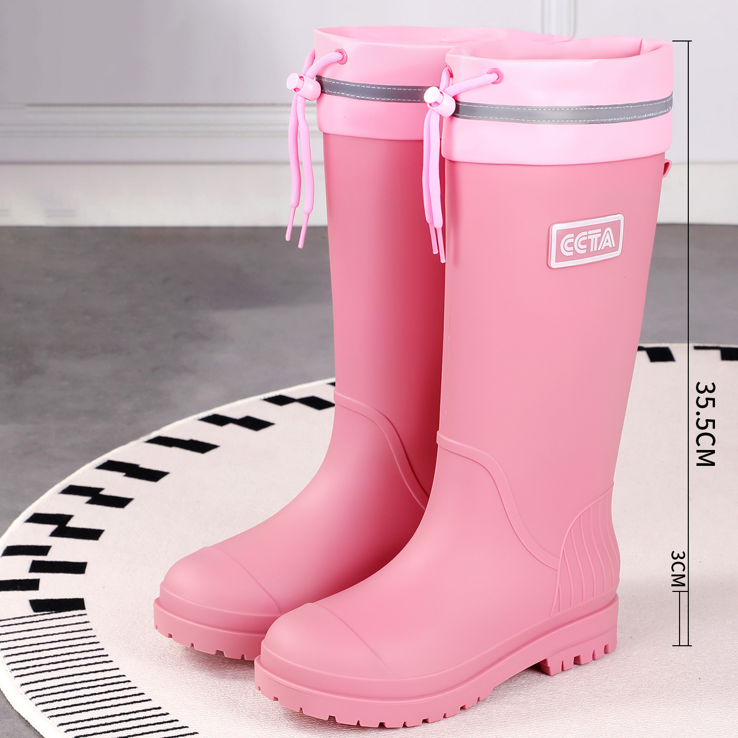 tall pink with Drawstring