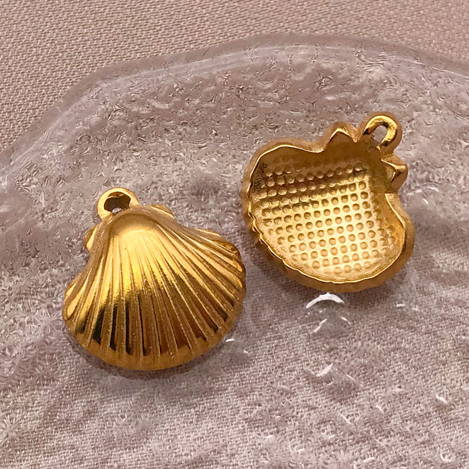 8:T2506-stainless steel single-sided shell-15x16x5mm aperture 1.8mm-2.07g