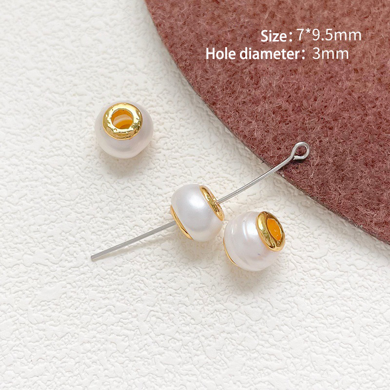 3:3 # Natural pearl spacer beads (1 piece)