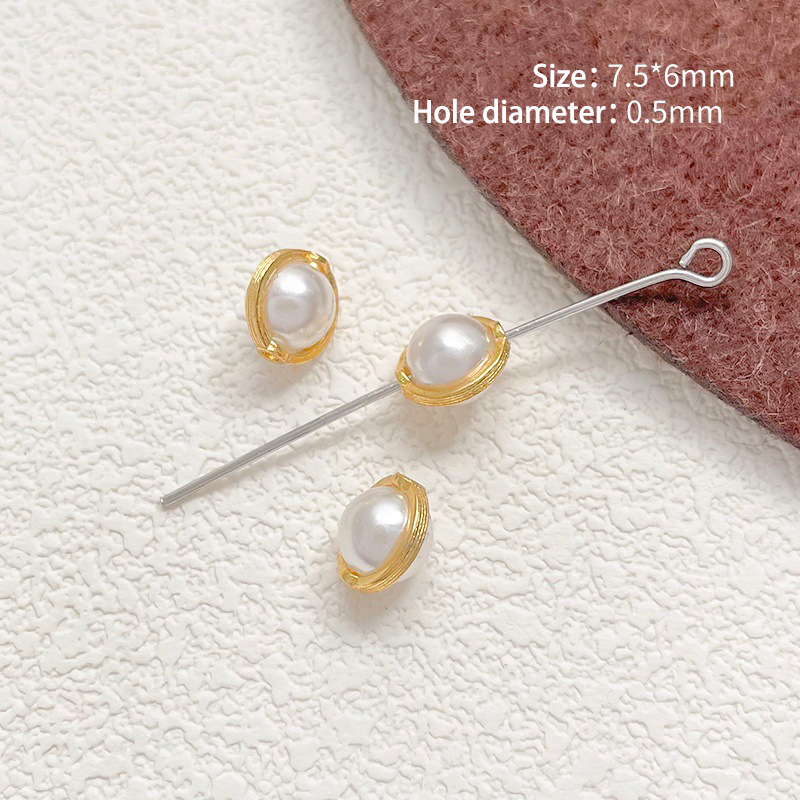 9:9 # Natural pearl spacer beads (1 piece)