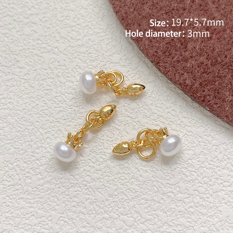 19:19 # Natural pearl carrot bead chain (1 piece)