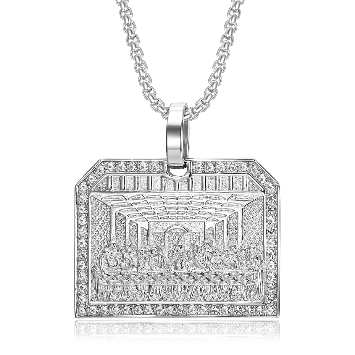 Steel color single pendant