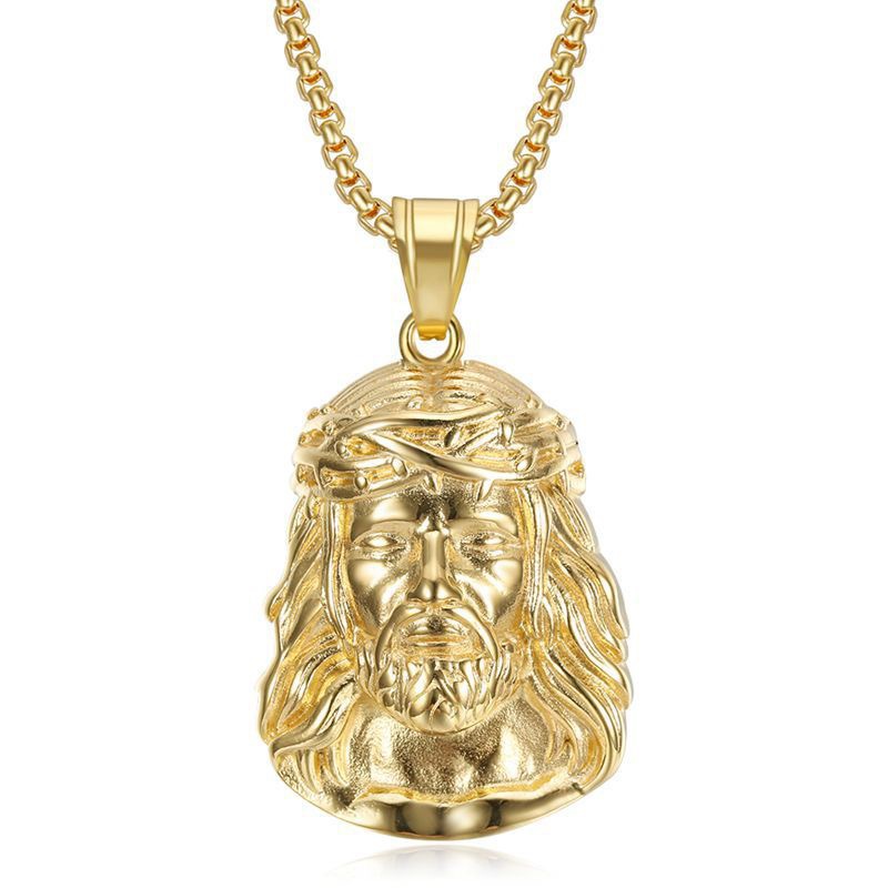 Gold diamond-free single pendant