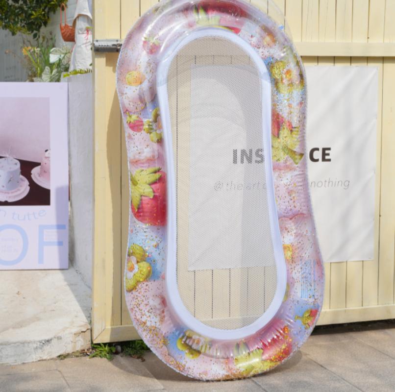 Chaise longue without canopy (strawberry)