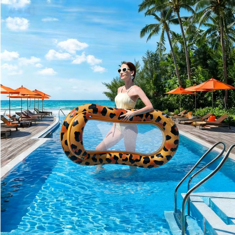 Chaise lounge without canopy (leopard brown)