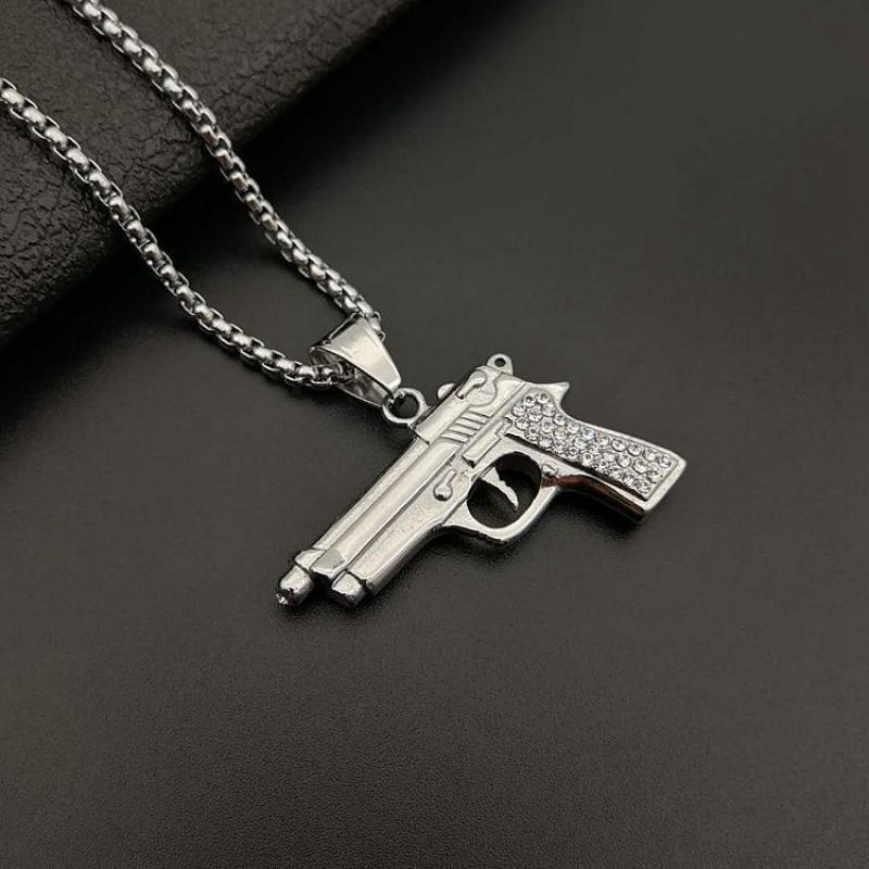 Steel color diamond [without chain]]