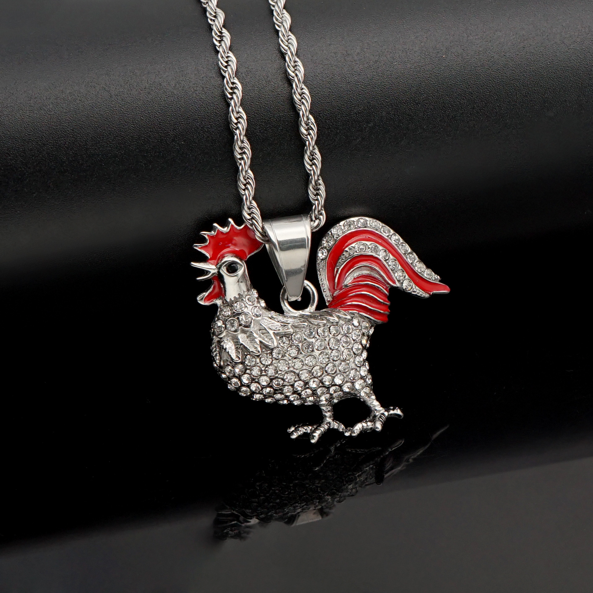 Steel color single pendant