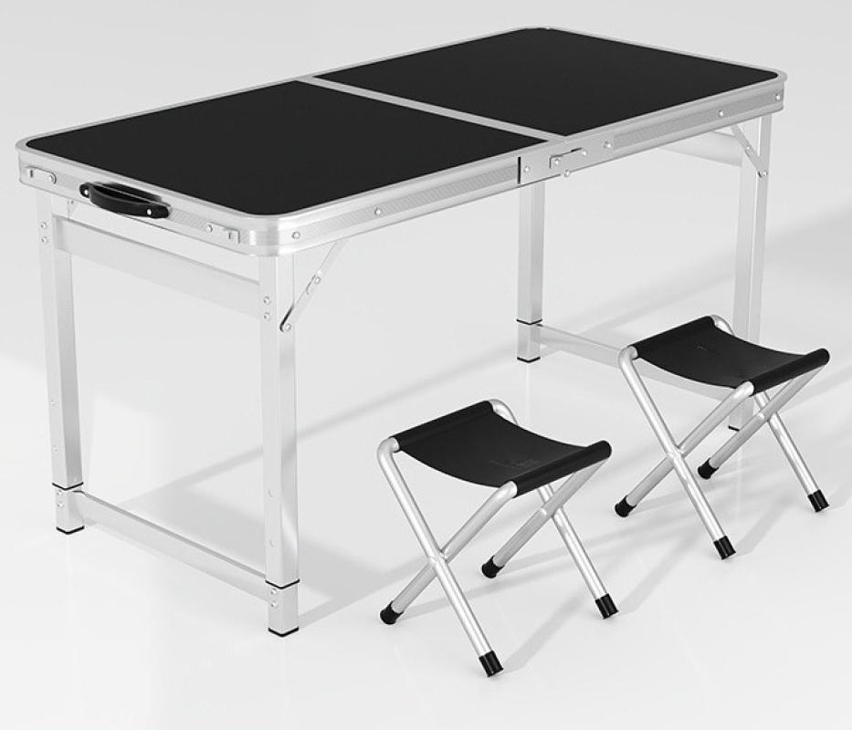 black 100x50x60cm with 2 stools