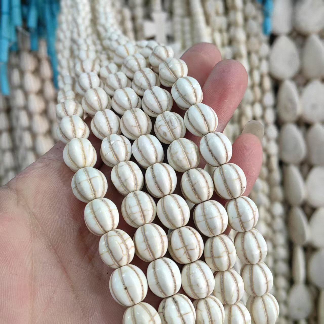 7:12mm watermelon beads/about 32 pieces