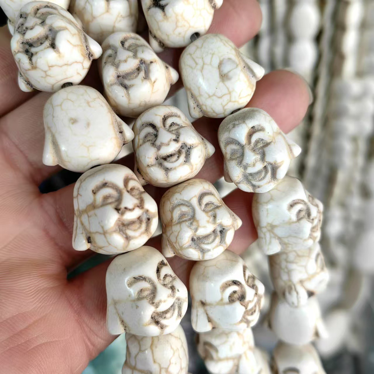 27:18x20mm single-sided laughing buddha/a piece of 22 pieces