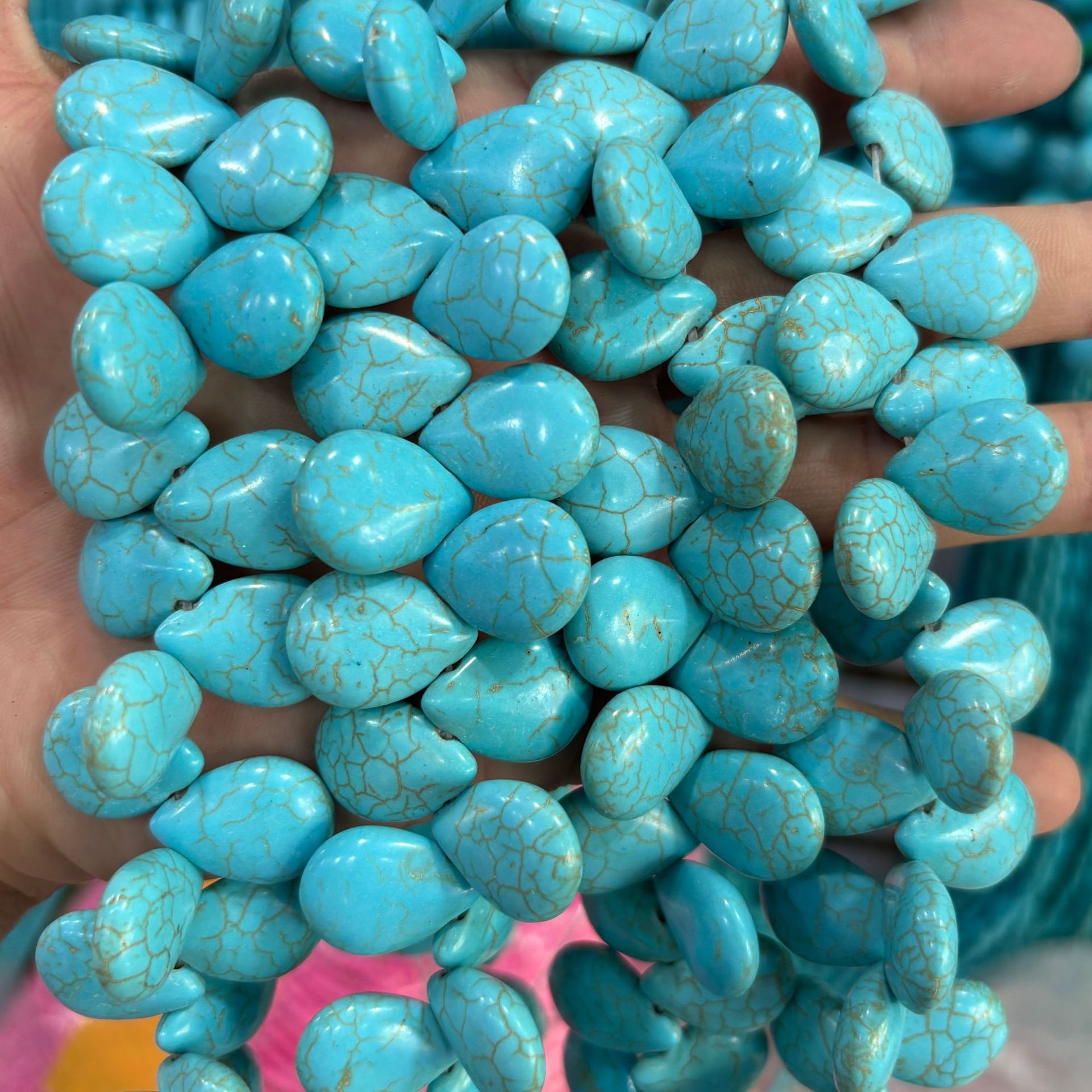 9:14x19mm horizontal hole flat water droplets (about 52 pieces)