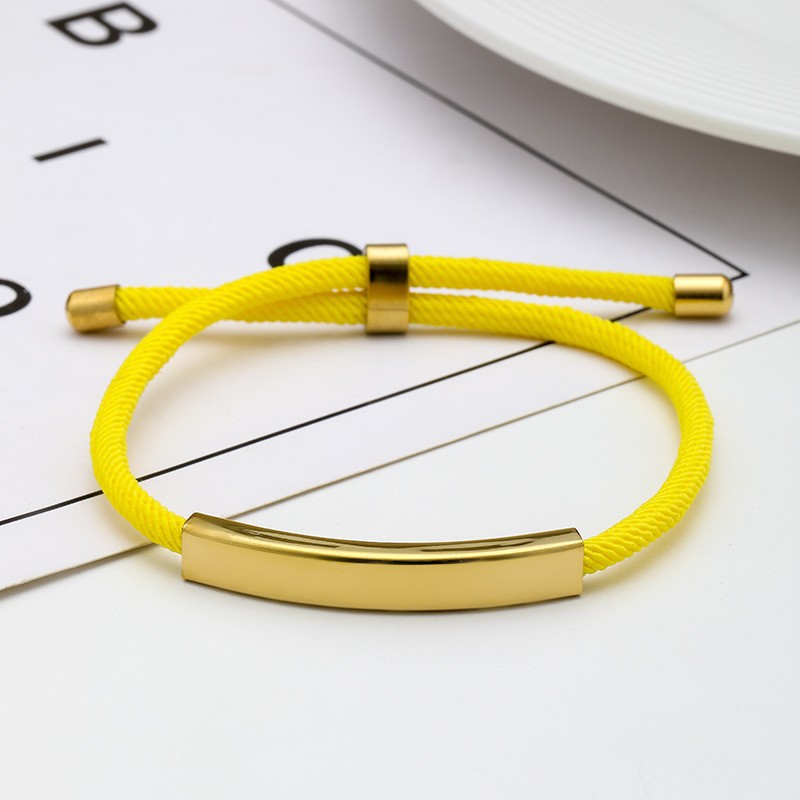 28:Yellow rope bracelet gold