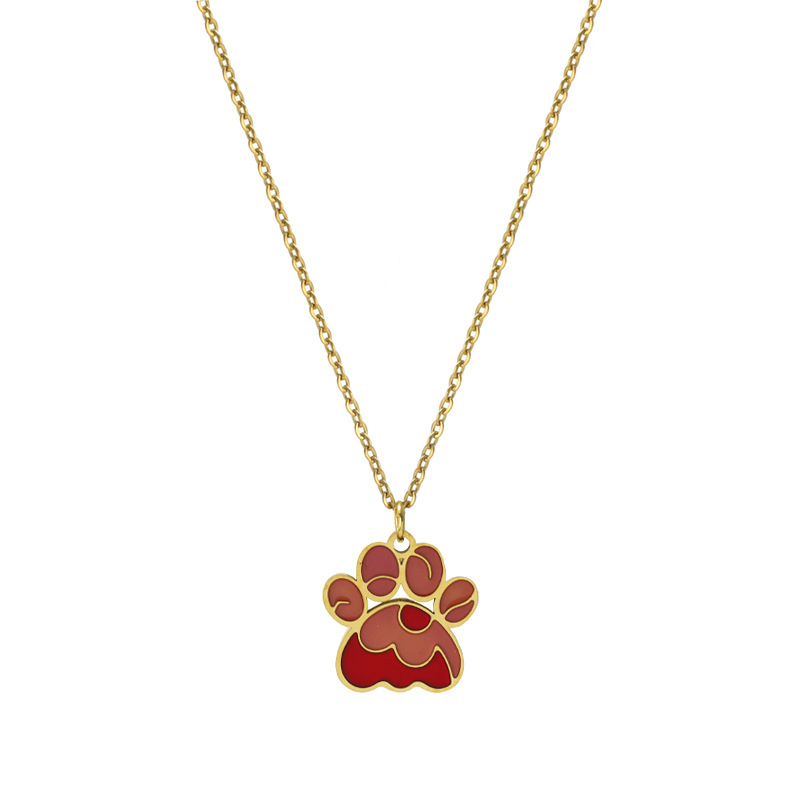 Xl-00119-red pink footprints