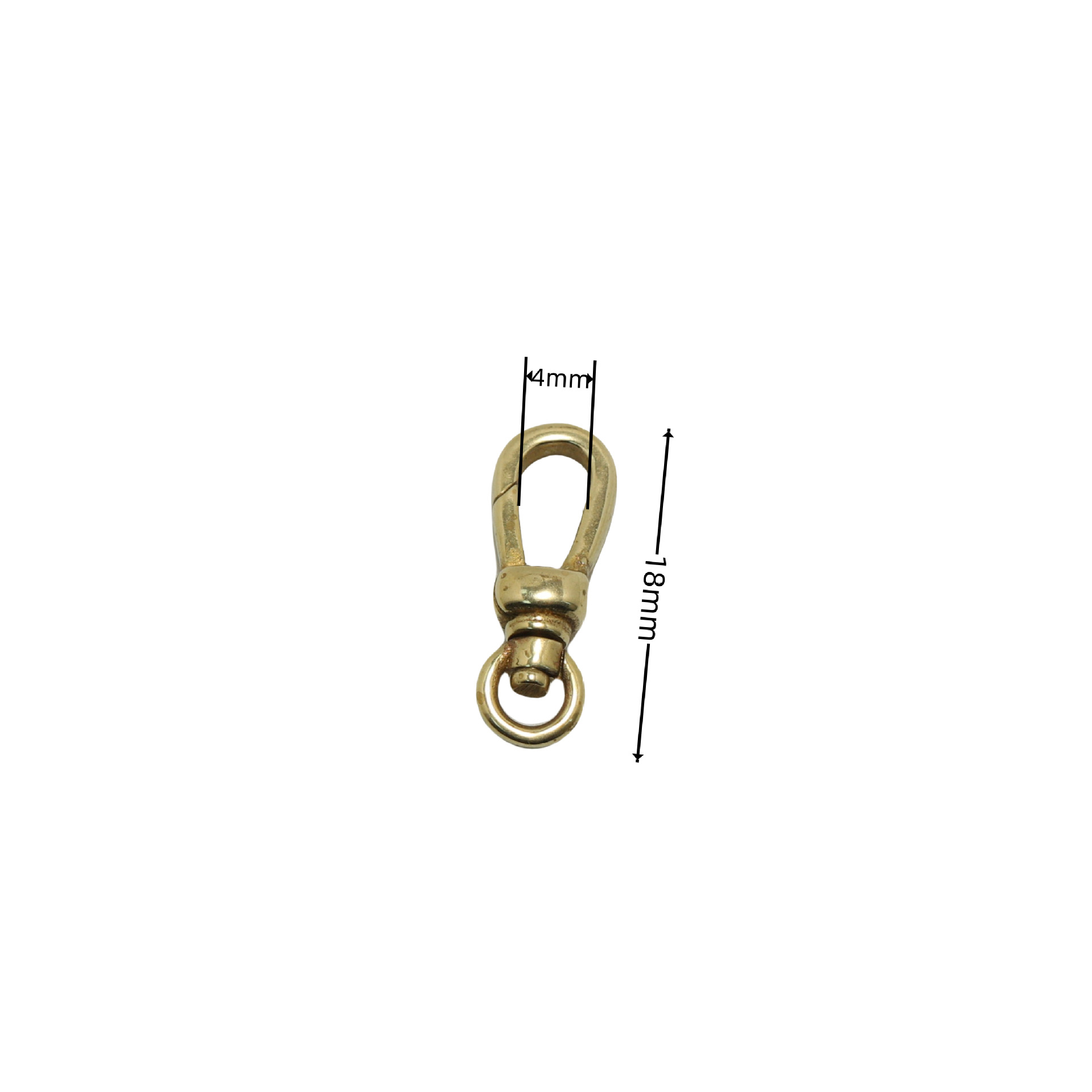 8:Brass super mini hook length 18mm