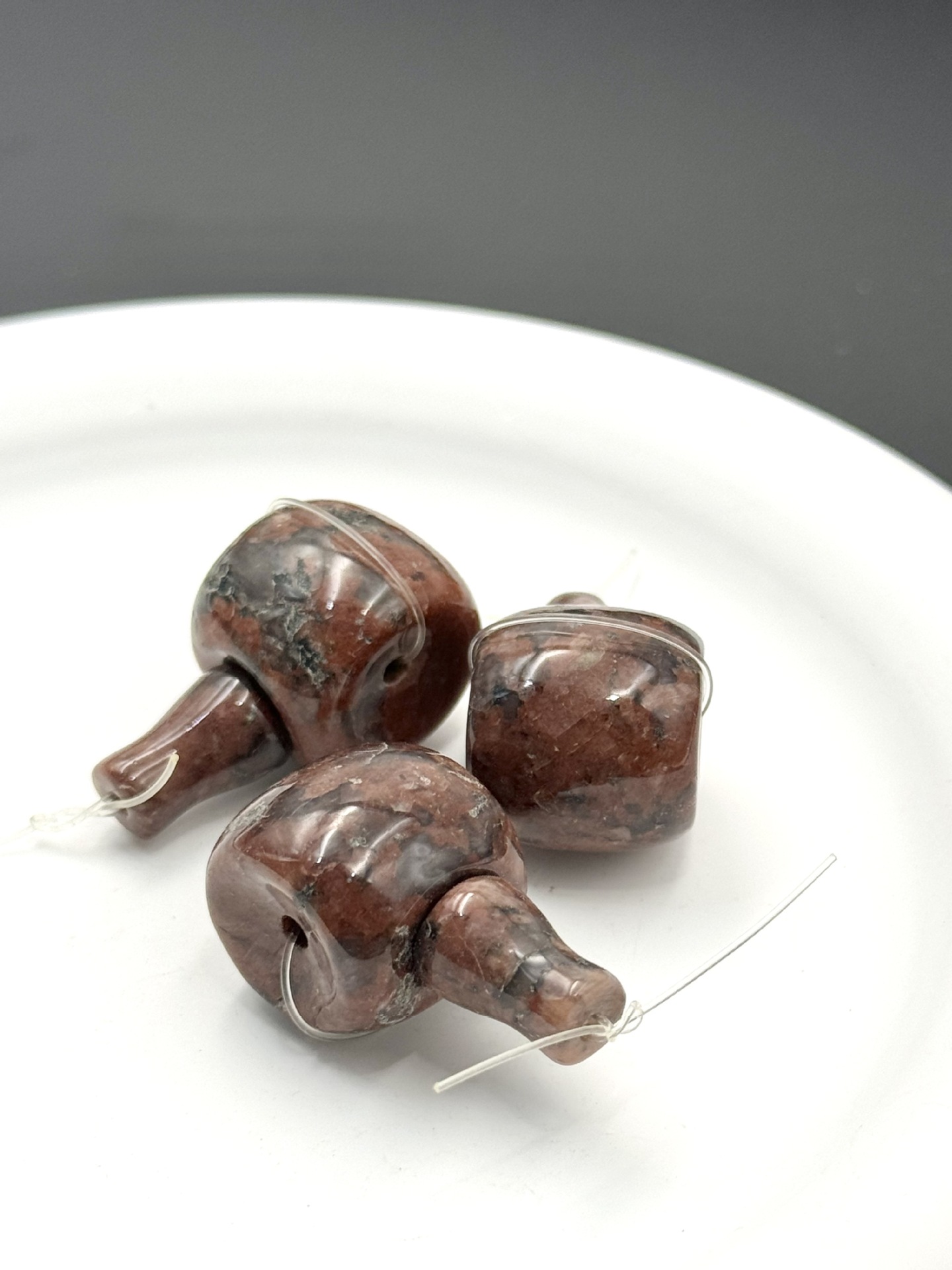 C Rose-colored agate 13*15MM