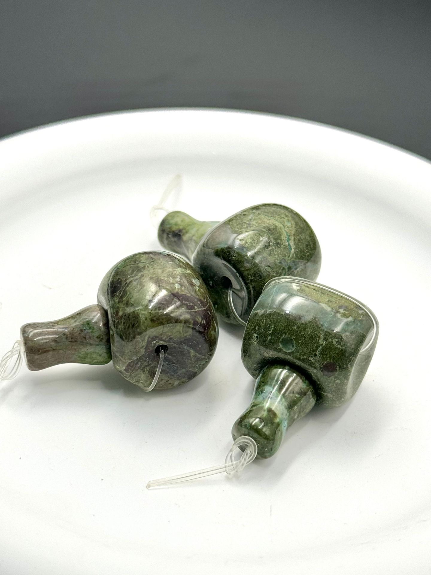 4:D Green-striped agate 19*19MM