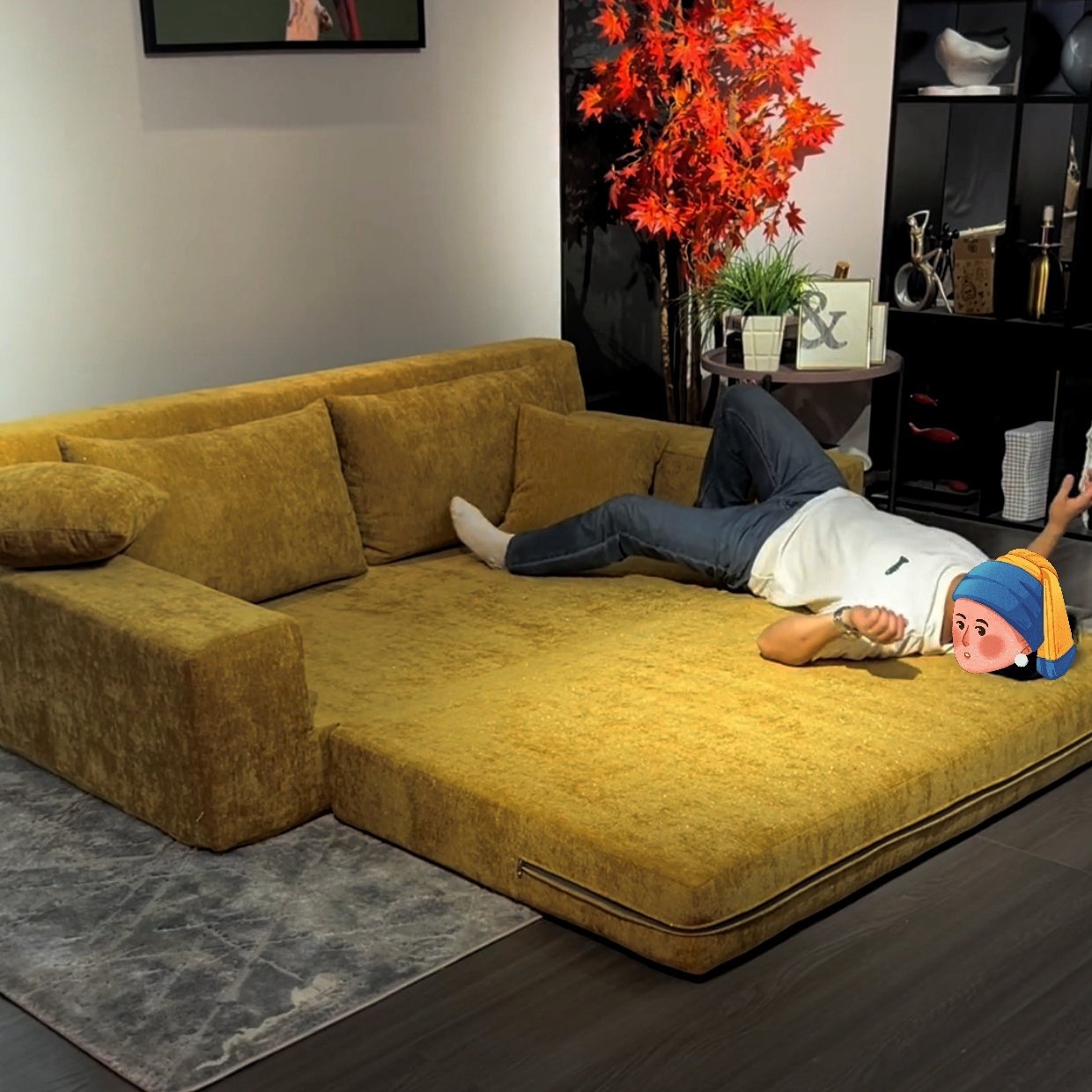 ginger color Woven fabric