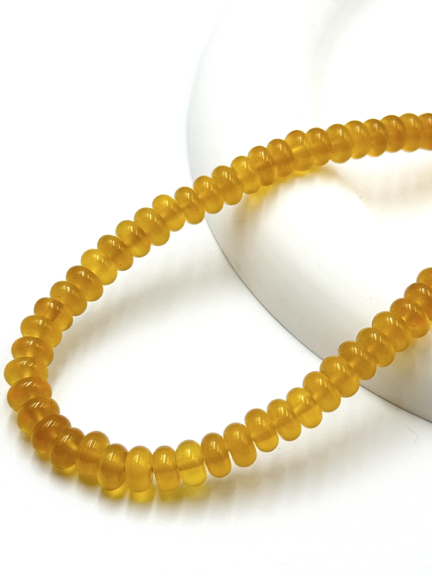 10:J Ice orange agate 3*6MM/118pcs