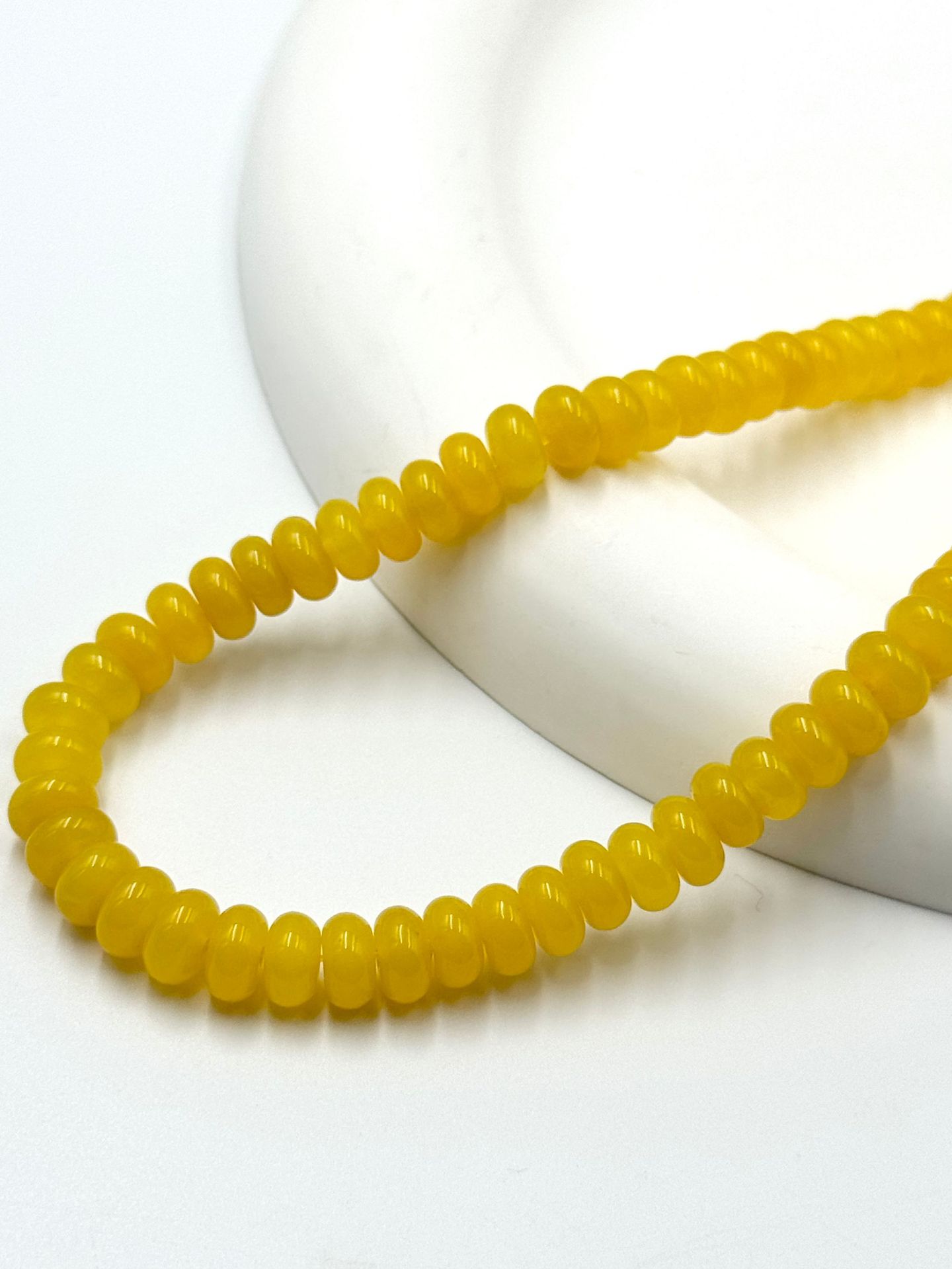 12:L Corn yellow chalcedony 3*6MM/118pcs