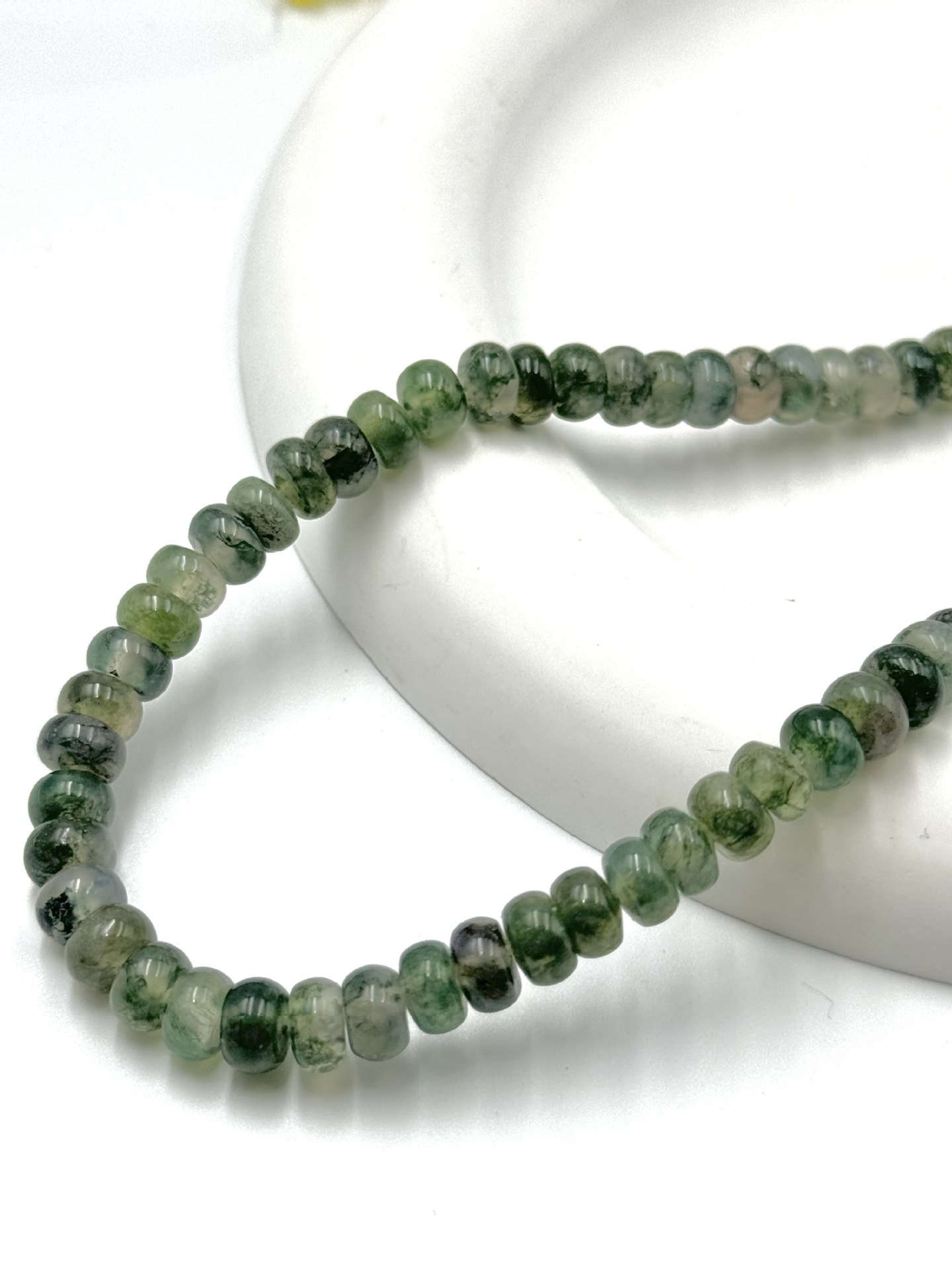 18:R moss agate 4*6MM/95pcs