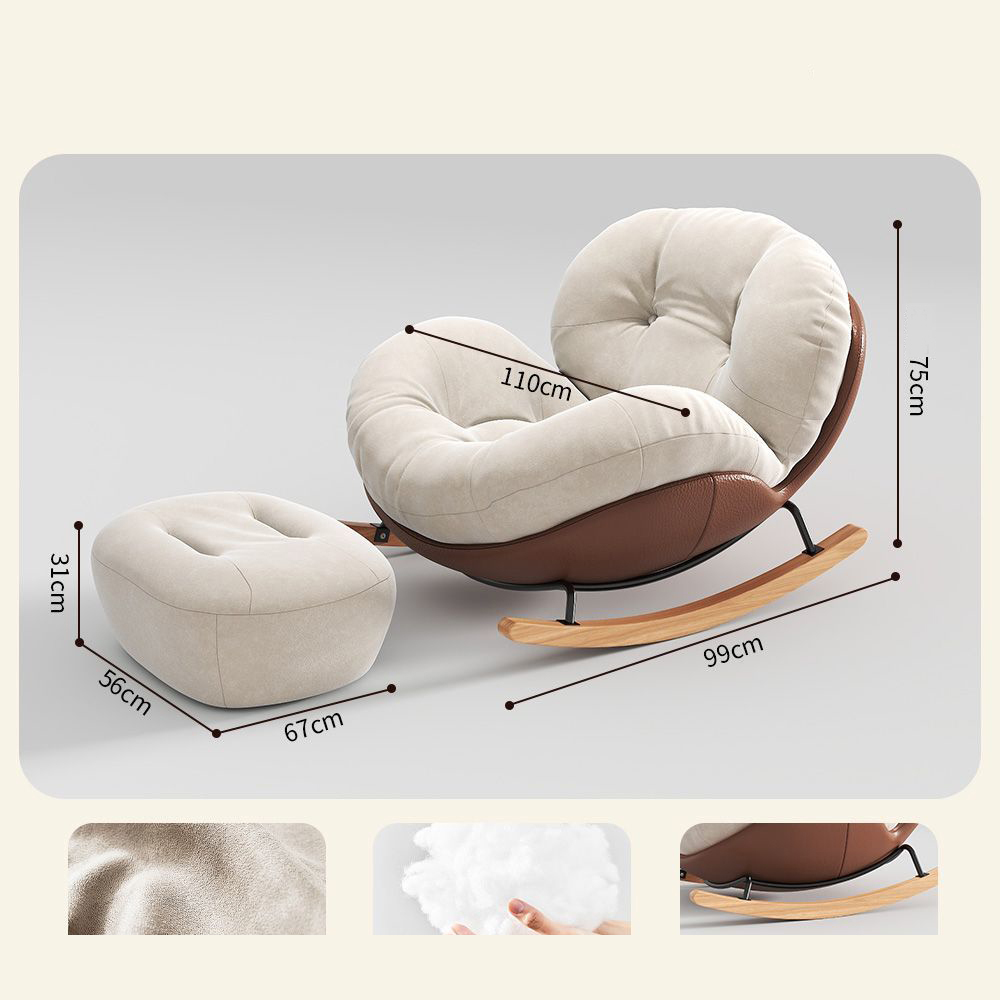 14 suede with footstool