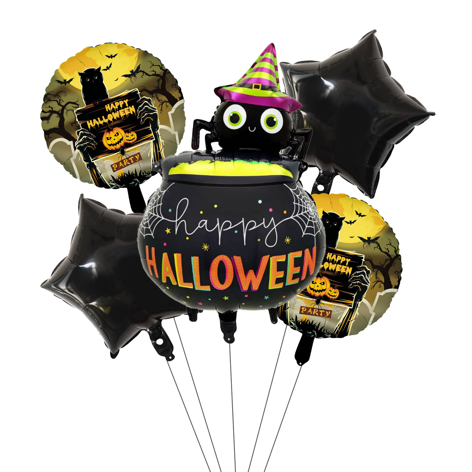 Halloween medicine stove spider 5-piece set